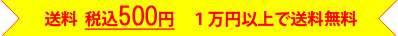 送料 税込500円 1万円以上で送料無料!