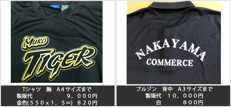 シルクスクリーンプリント サンプル