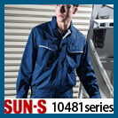SUN-S(サンエス)WA10481 JIS規格適合の帯電防止素材の作業服 精密機器 電子部品 機械 静電気 静電 制電